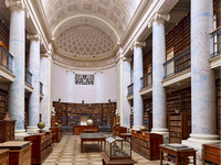 Bibliothek des Schottenstiftes. Architekt: Joseph Kornhäusel, 1830
