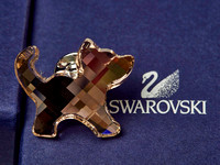 Swarovski – Reverspin Katze, Kristall rosa, in Originalverpackung